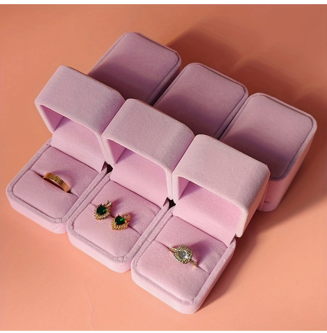 Lüx Kadife Yüzük Kutusu