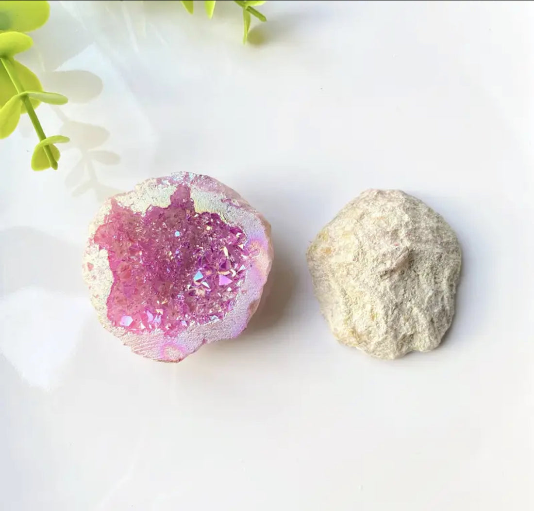 Aura Melek Kuvars Pembe İşlenmemiş Parça