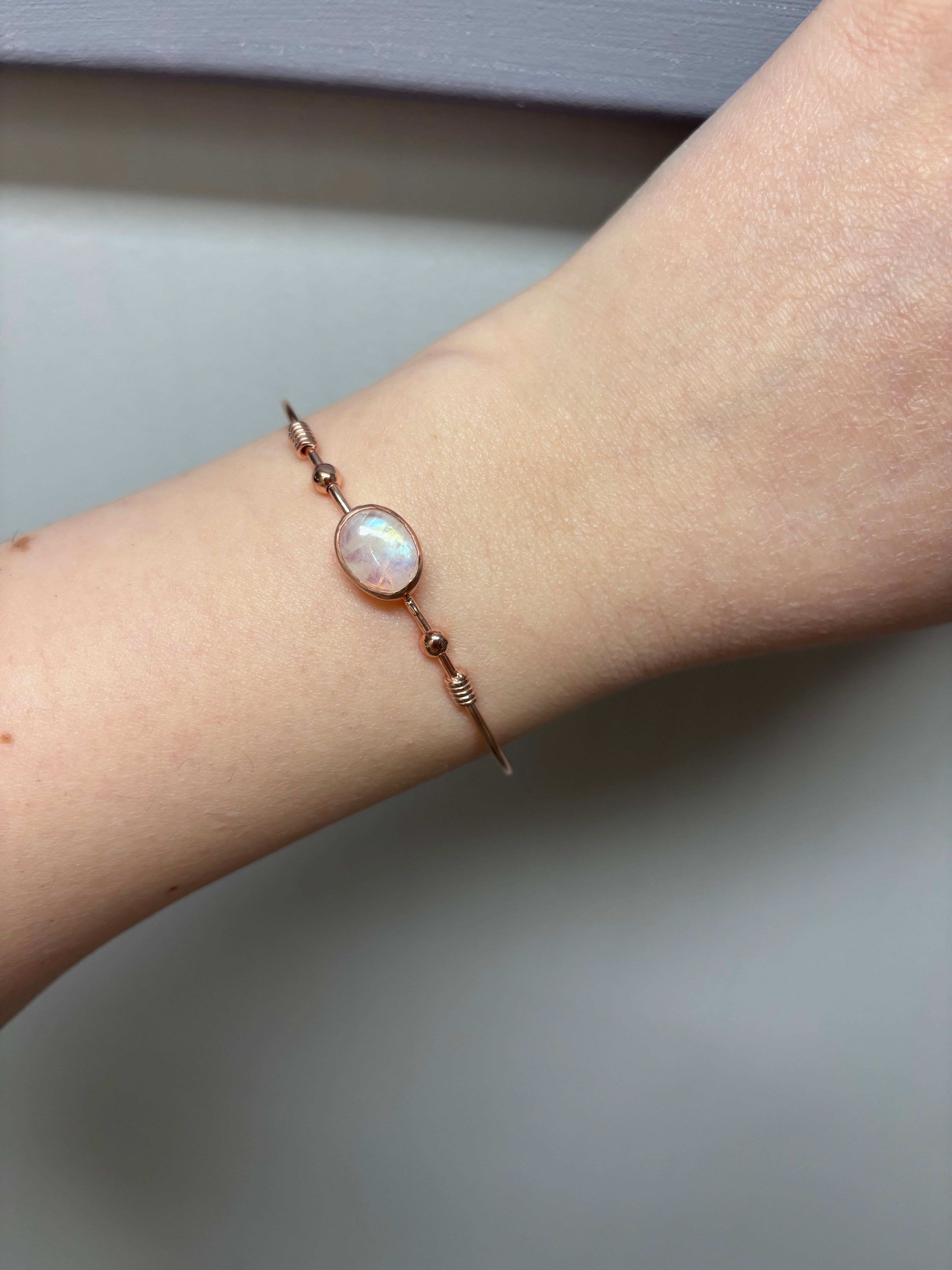 Ay Taşı Rose Gold Bileklik