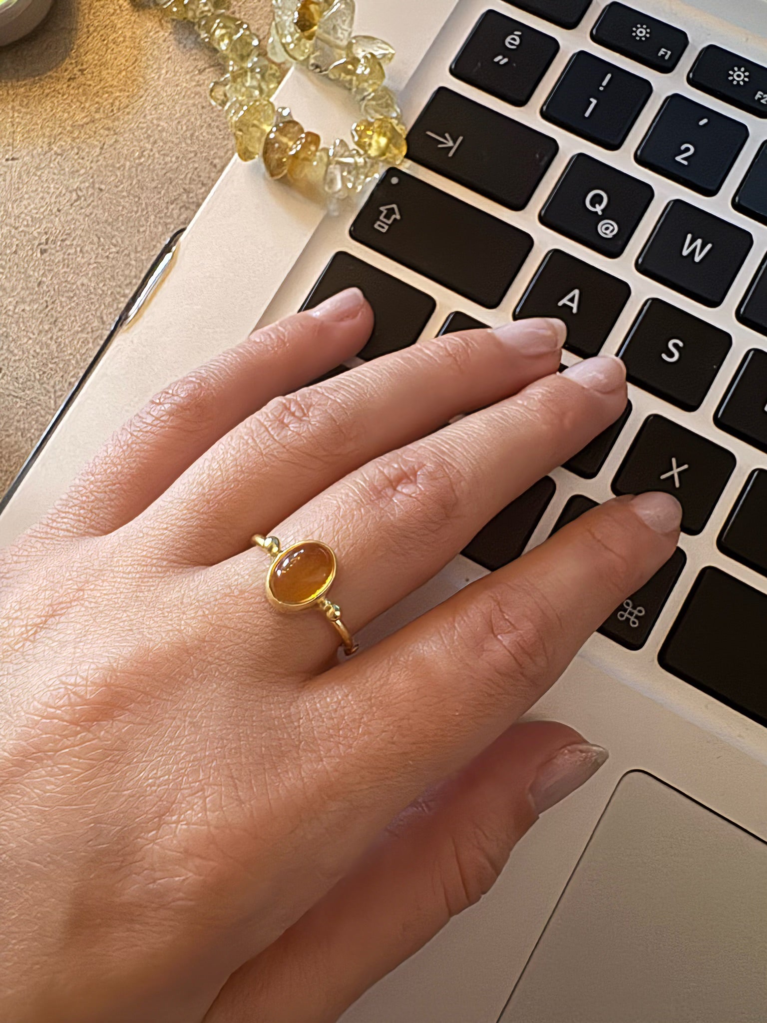 Sitrin Basic Gold Yüzük