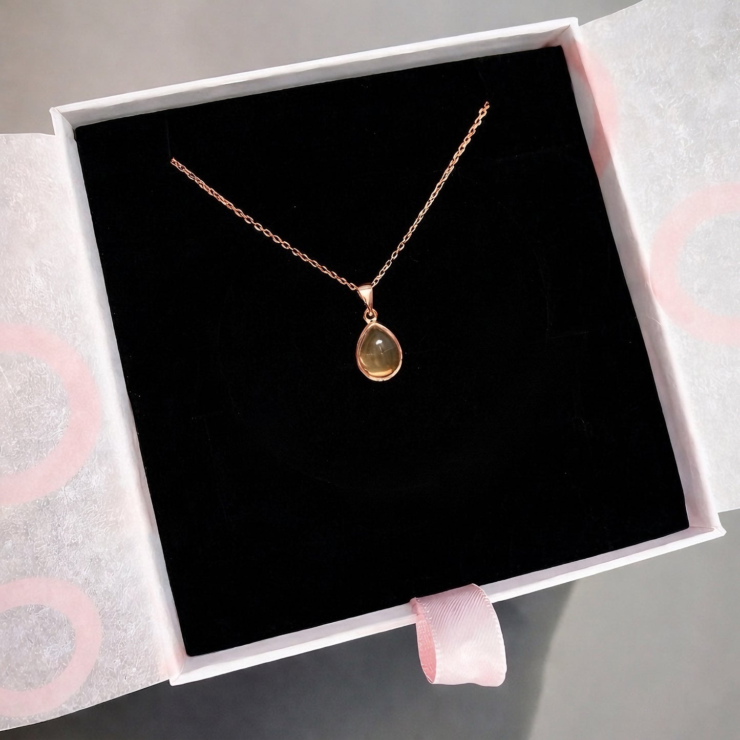 Sitrin Minimal Damy Rose Gold Kolye