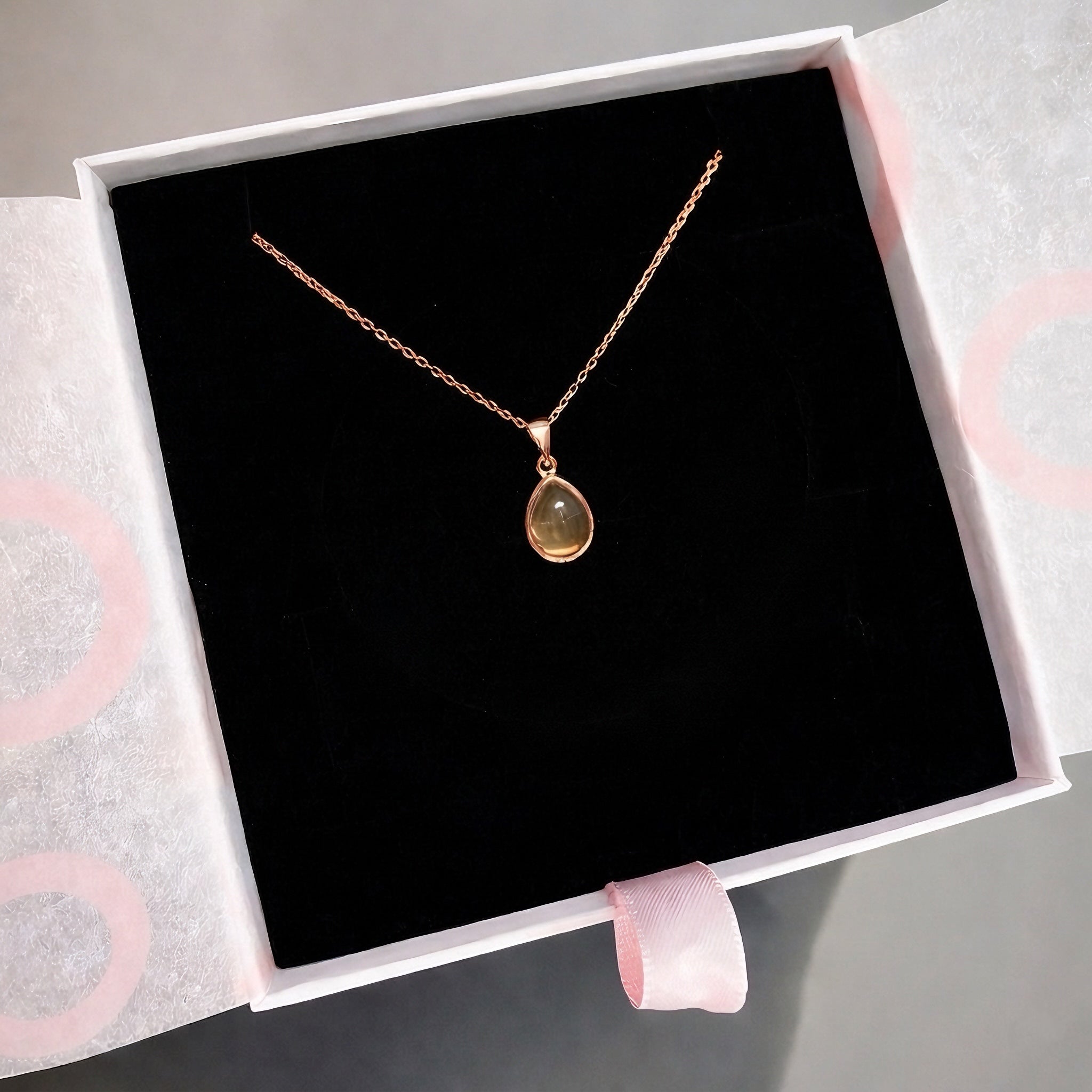 Sitrin Minimal Damy Rose Gold Kolye