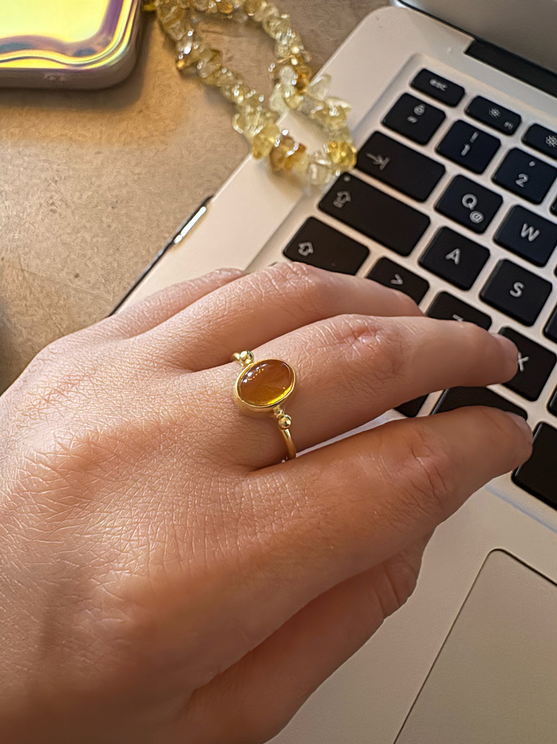 Sitrin Basic Gold Yüzük