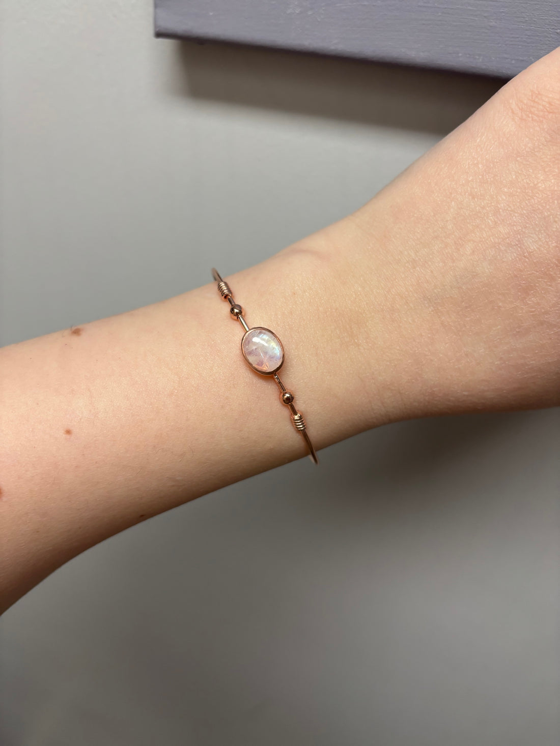 Ay Taşı Rose Gold Bileklik