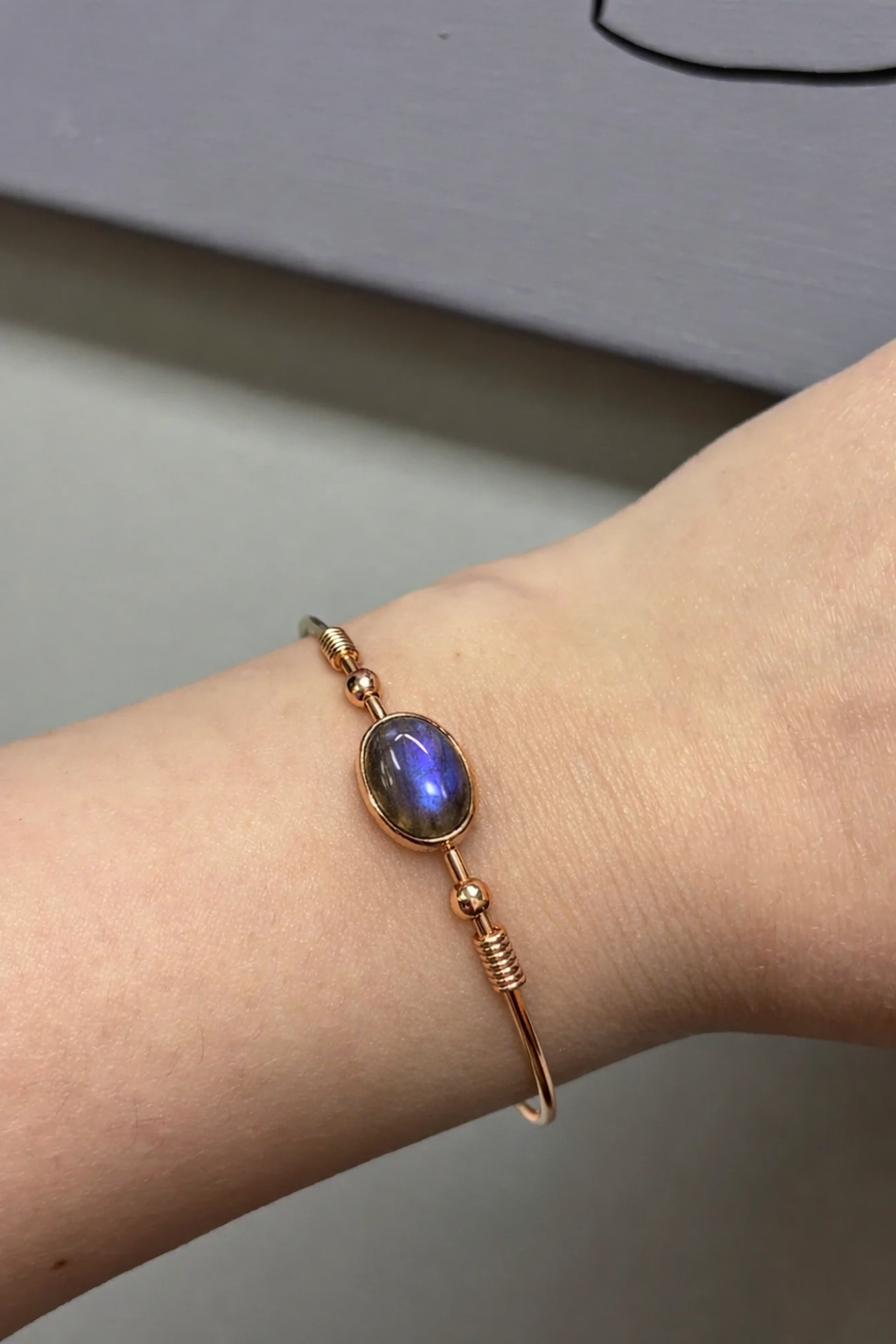 Labradorit Rose Gold Bileklik