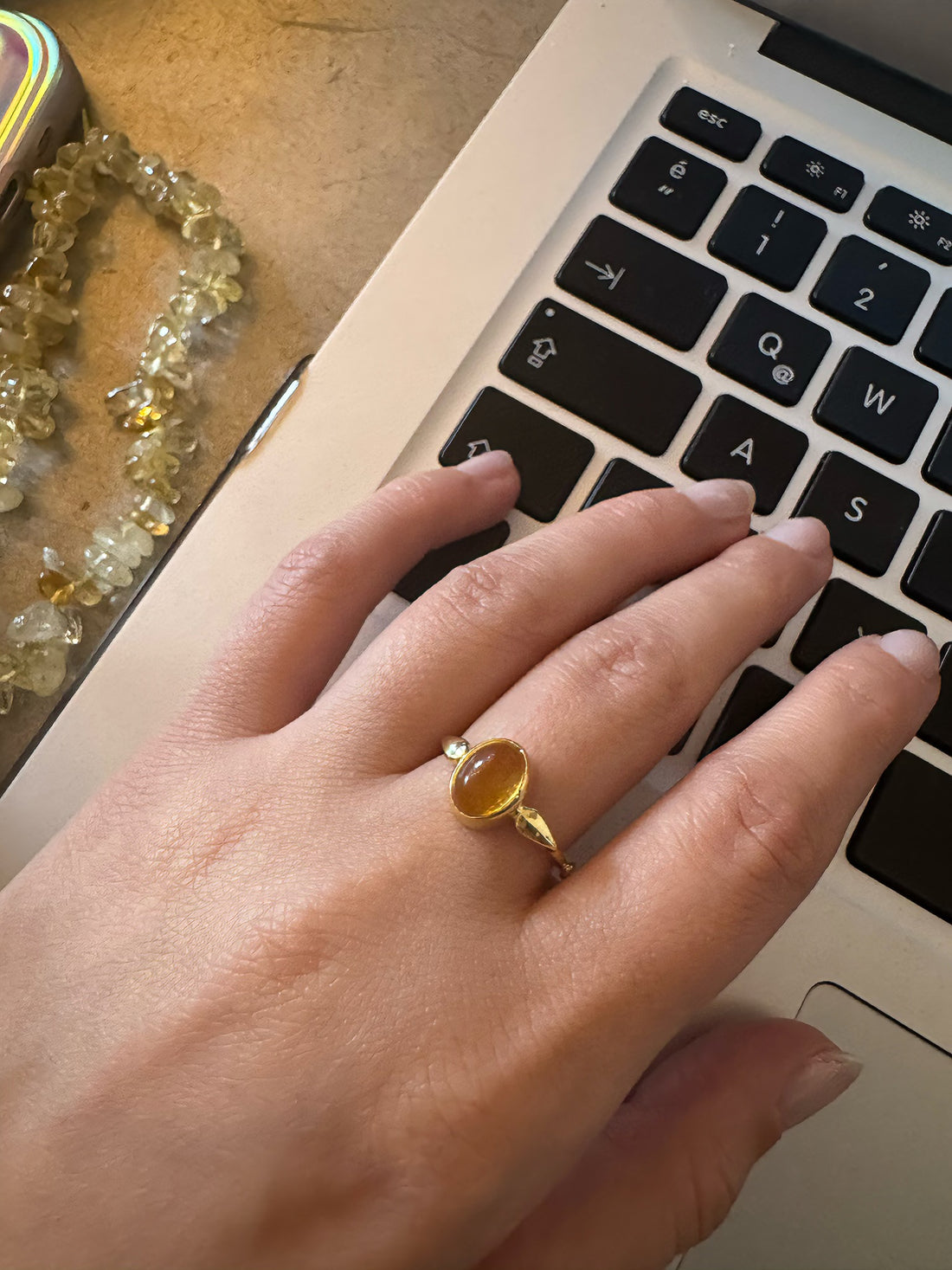 Sitrin Mary Gold Yüzük