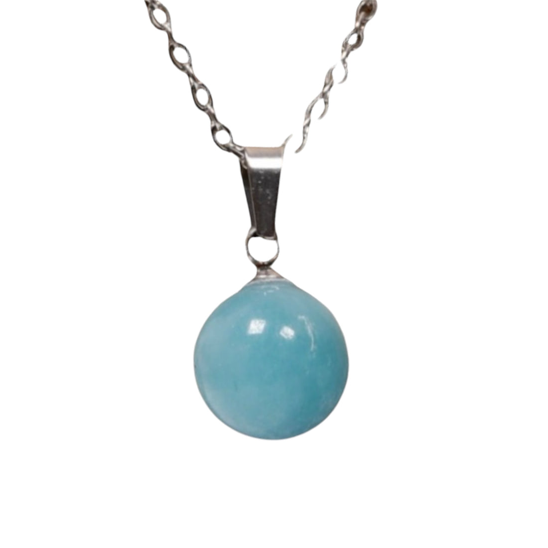 Akuamarin Ball Kolye