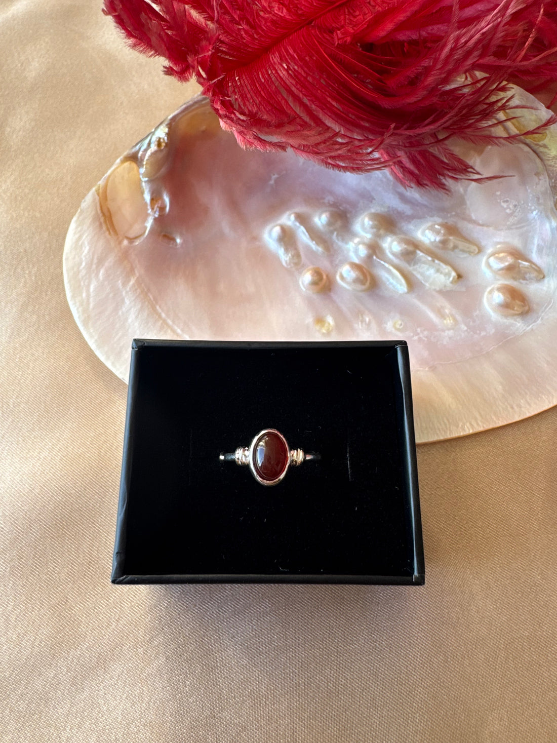 Akik Diana Gümüş Yüzük