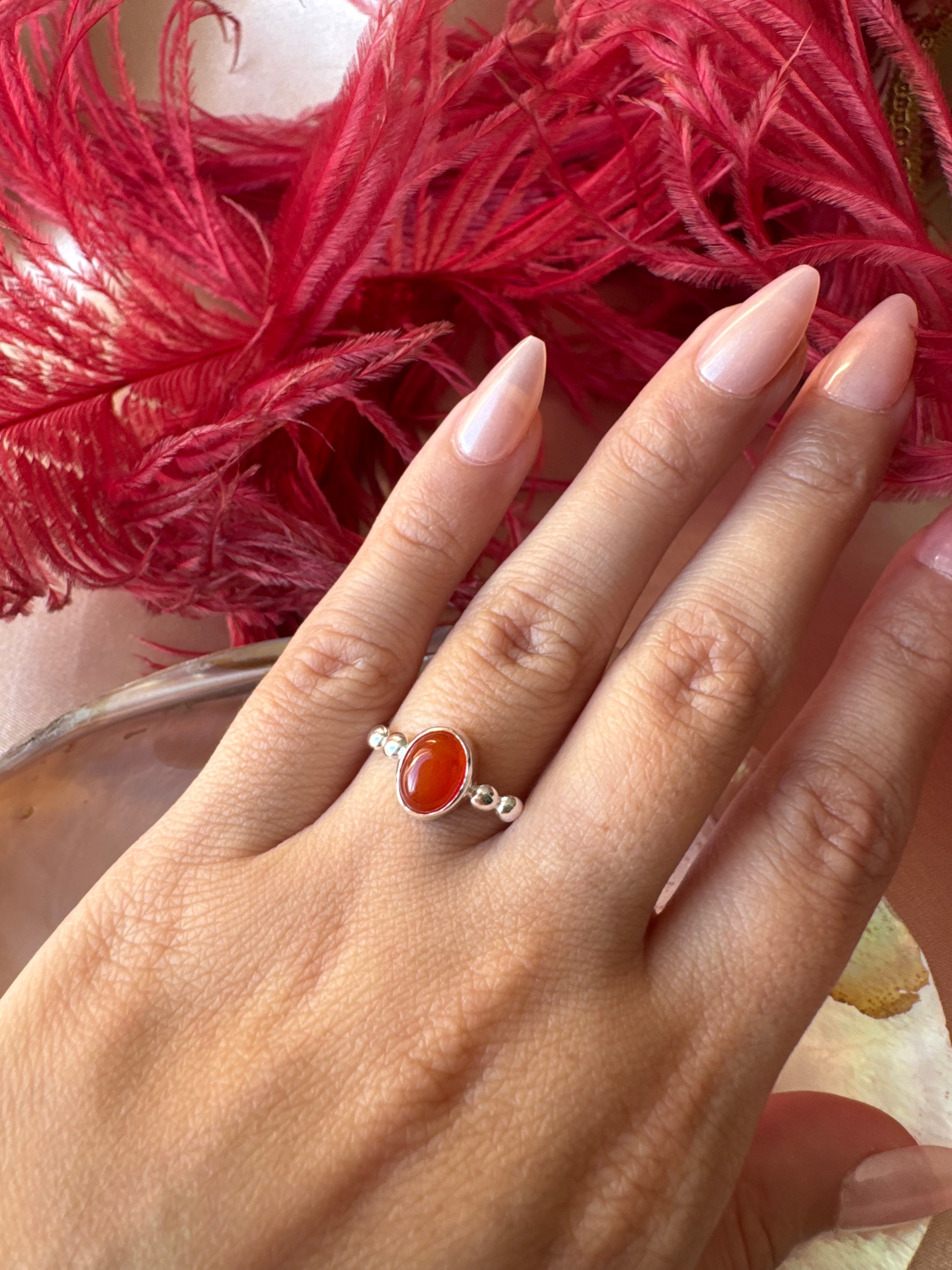 Akik Hera Gümüş Yüzük