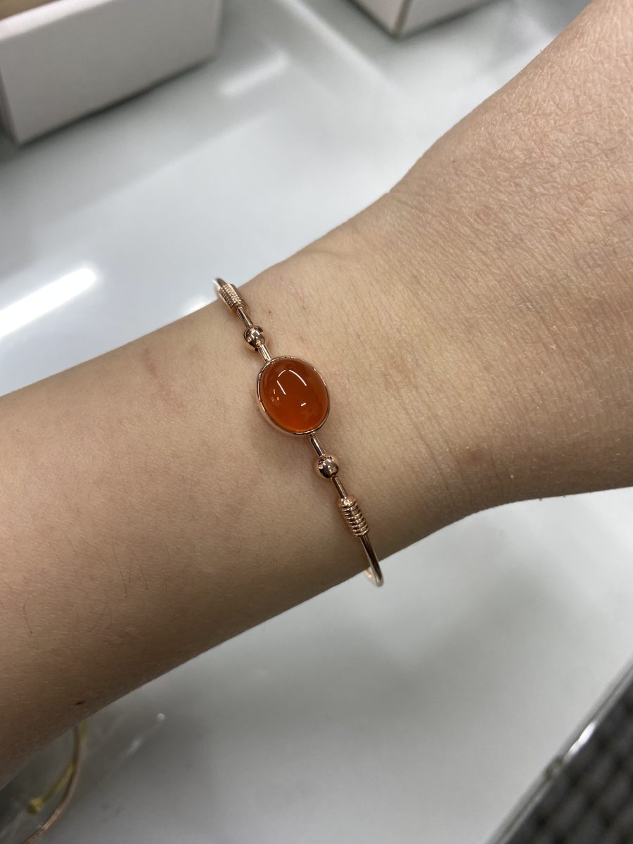 Akik Rose Gold Bileklik