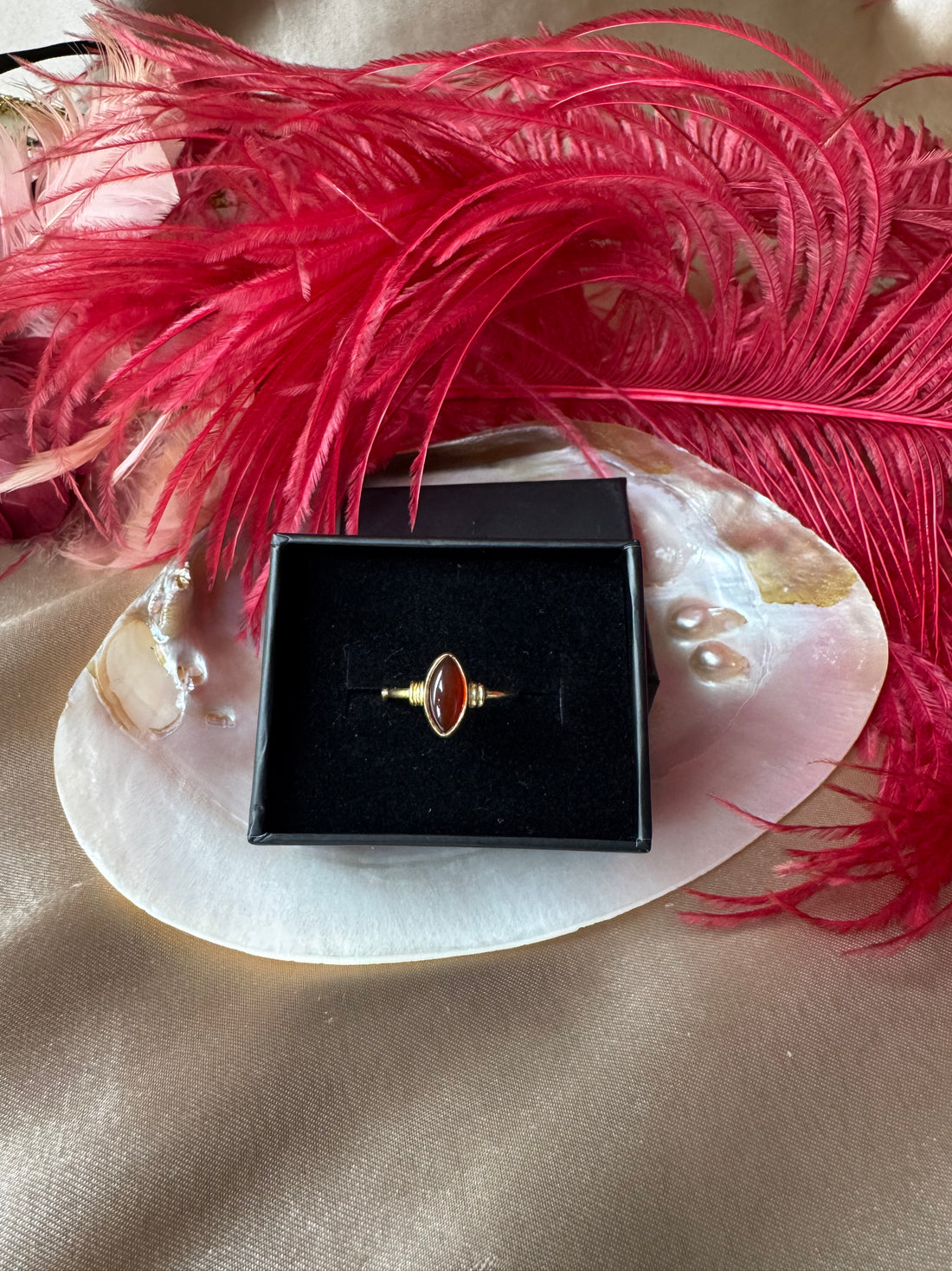 Akik Markiz Gold Yüzük