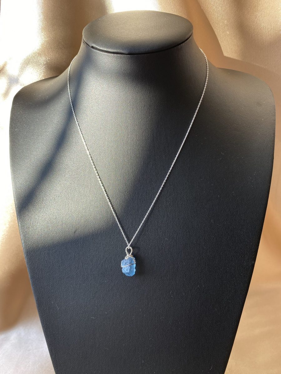 Akuamarin Sarmal Kolye