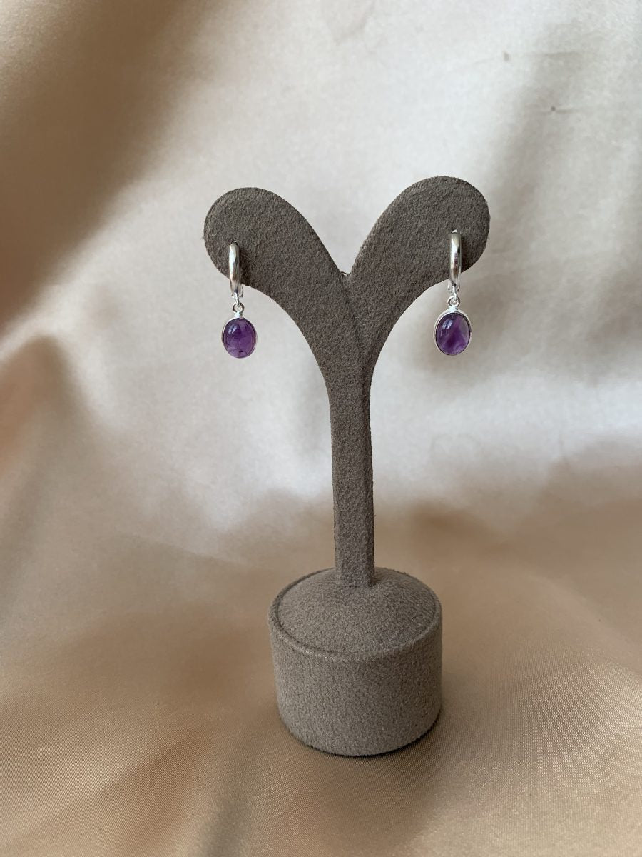 Ametist Gümüş Küpe