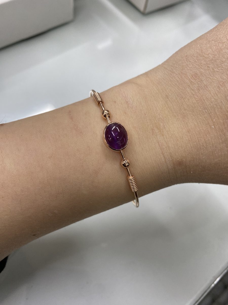 Ametist Rose Gold Bileklik