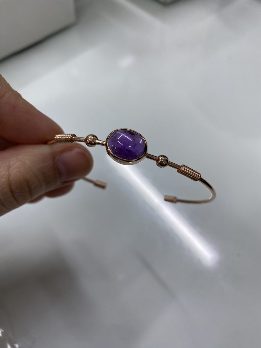 Ametist Rose Gold Bileklik