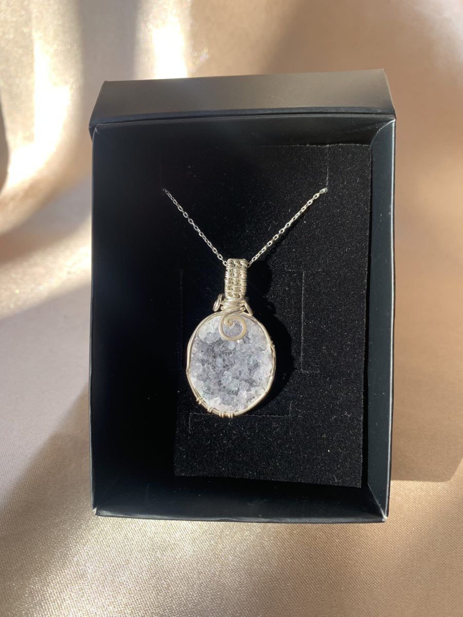 Ametist Victoria Lila Gümüş Kolye