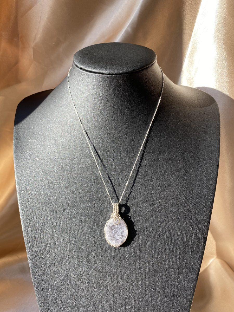 Ametist Victoria Lila Gümüş Kolye