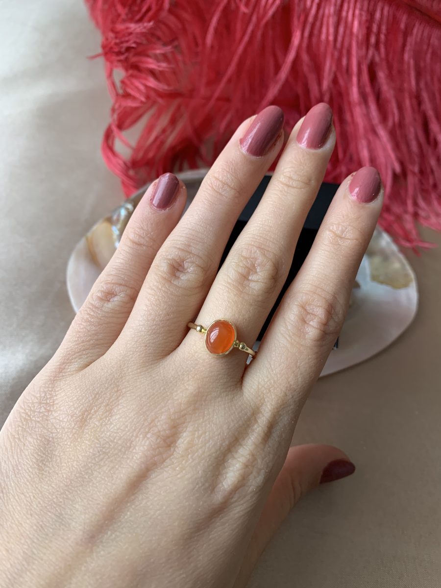 Akik Basic Gold Yüzük