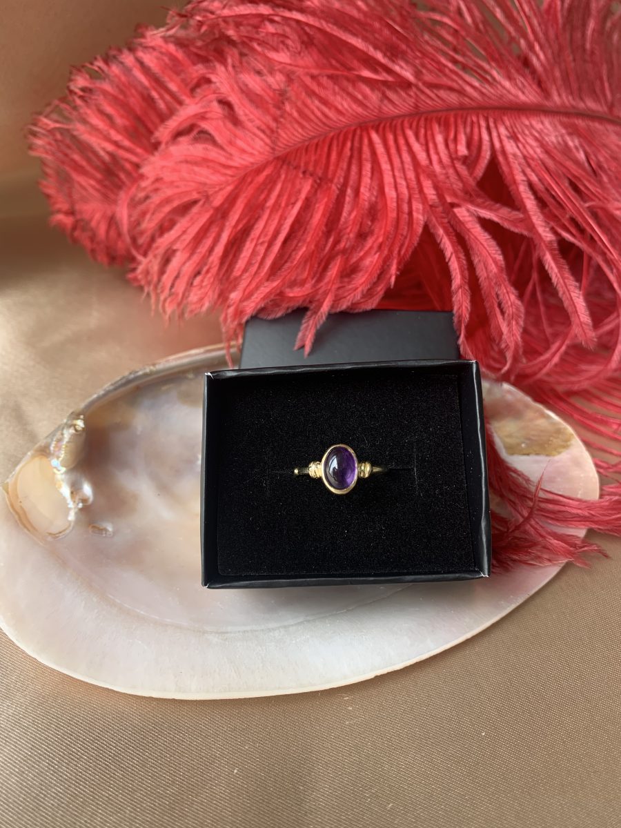 Ametist Diana Gold Yüzük