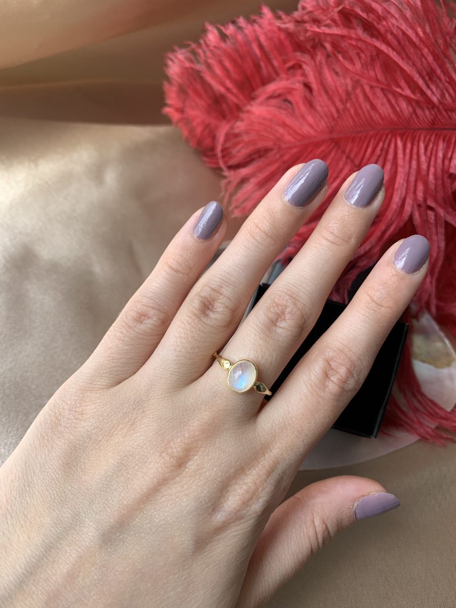 Ay Taşı Mary Gold Yüzük