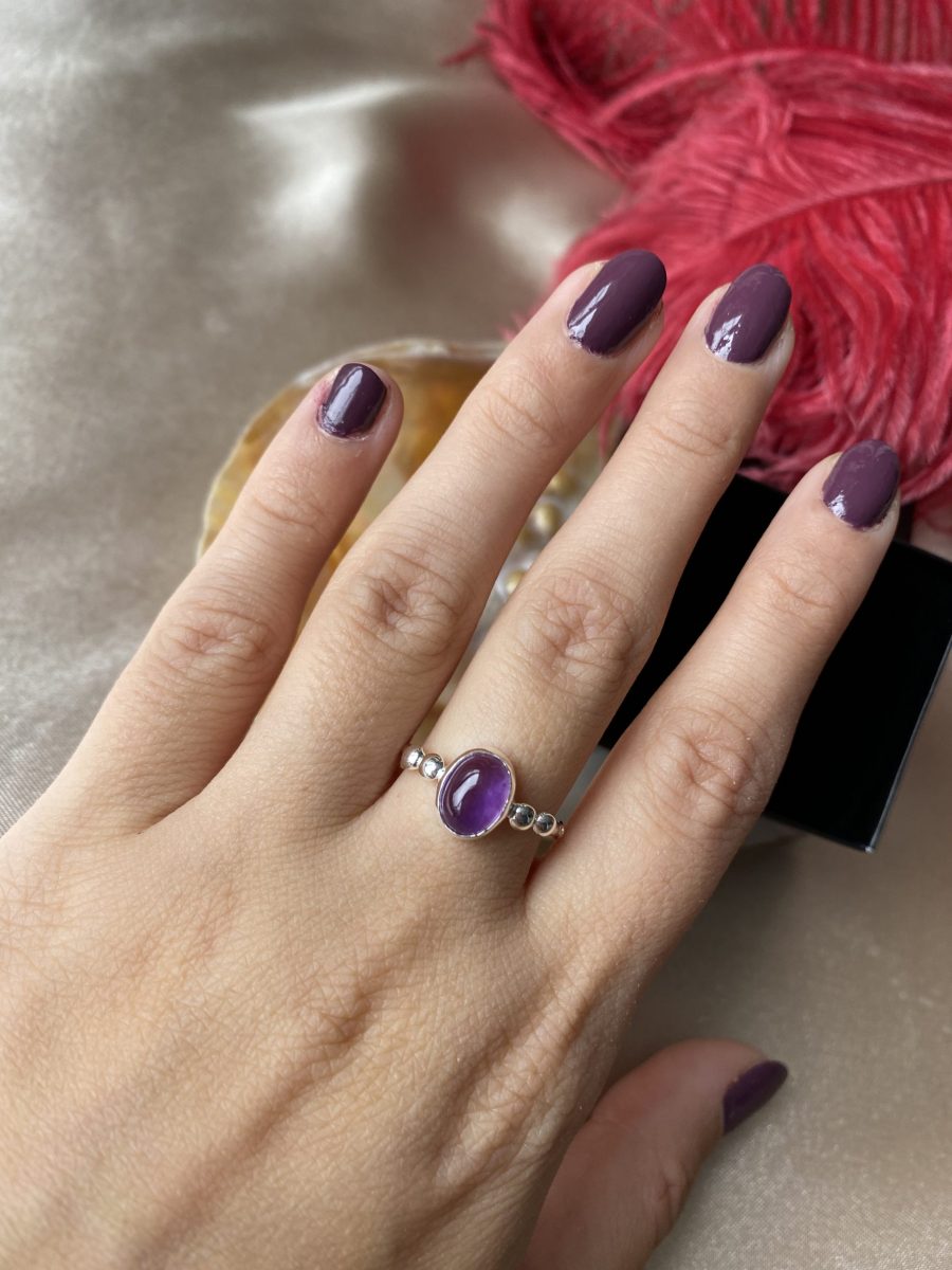 Ametist Hera Gümüş Yüzük