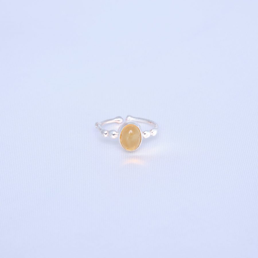 Sitrin Hera Gümüş Yüzük