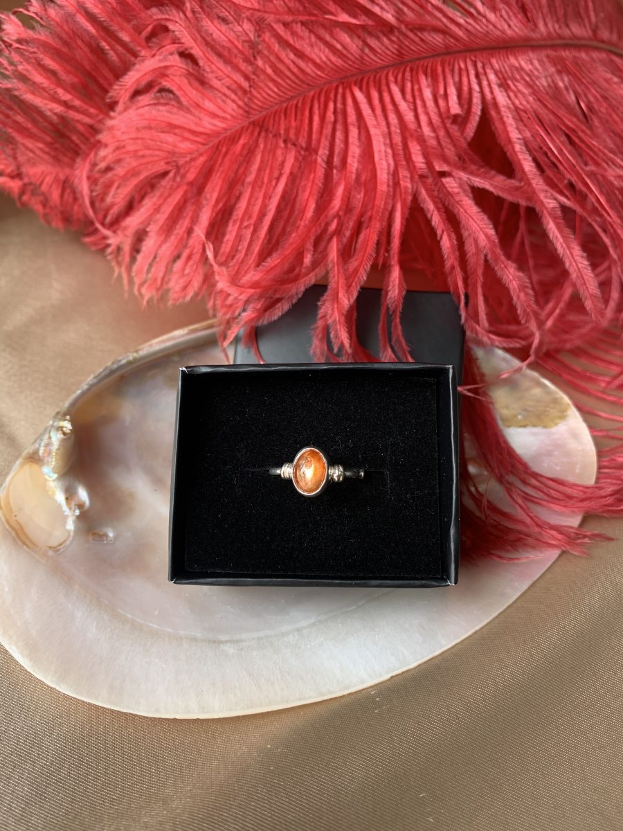 Güneş Taşı Diana Gümüş Yüzük