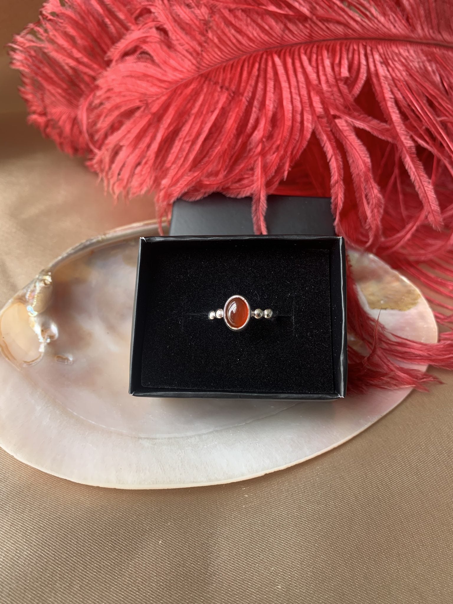 Akik Hera Gümüş Yüzük