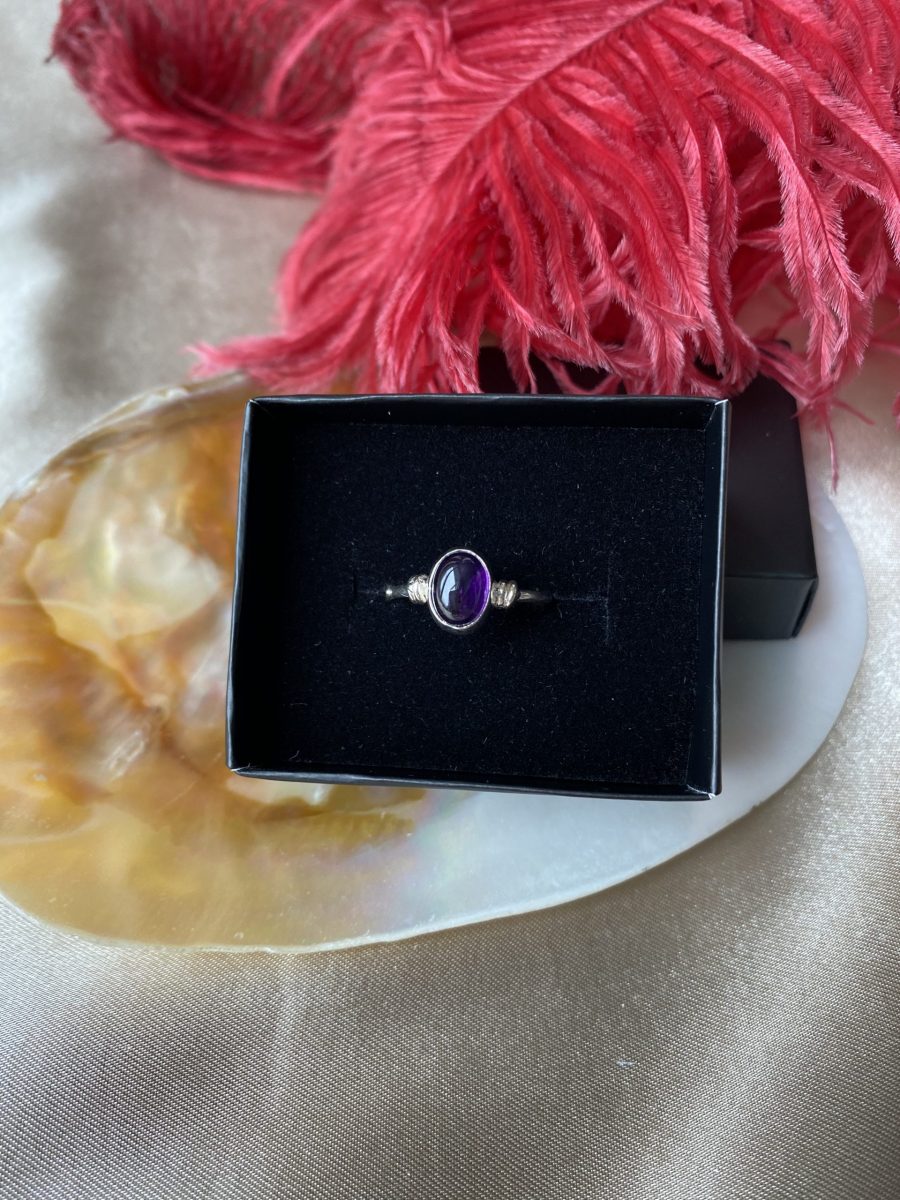 Ametist Diana Gümüş Yüzük