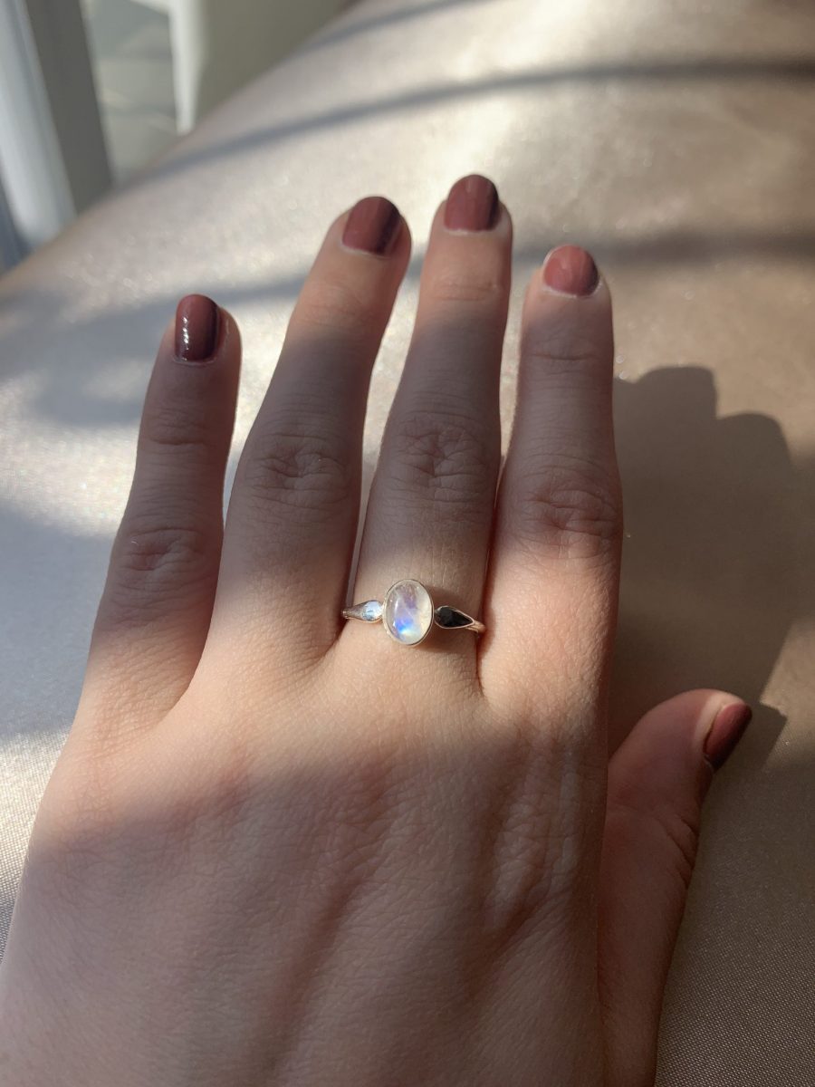 Ay Taşı Mary Gümüş Yüzük