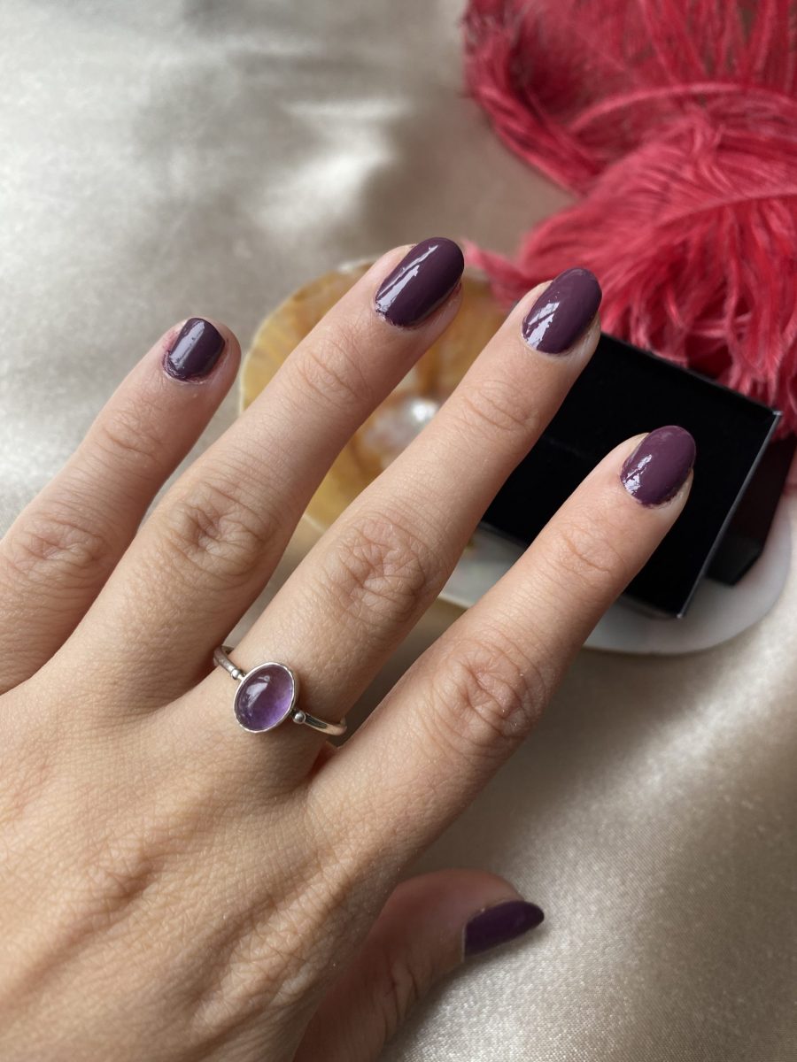 Ametist Basic Gümüş Yüzük