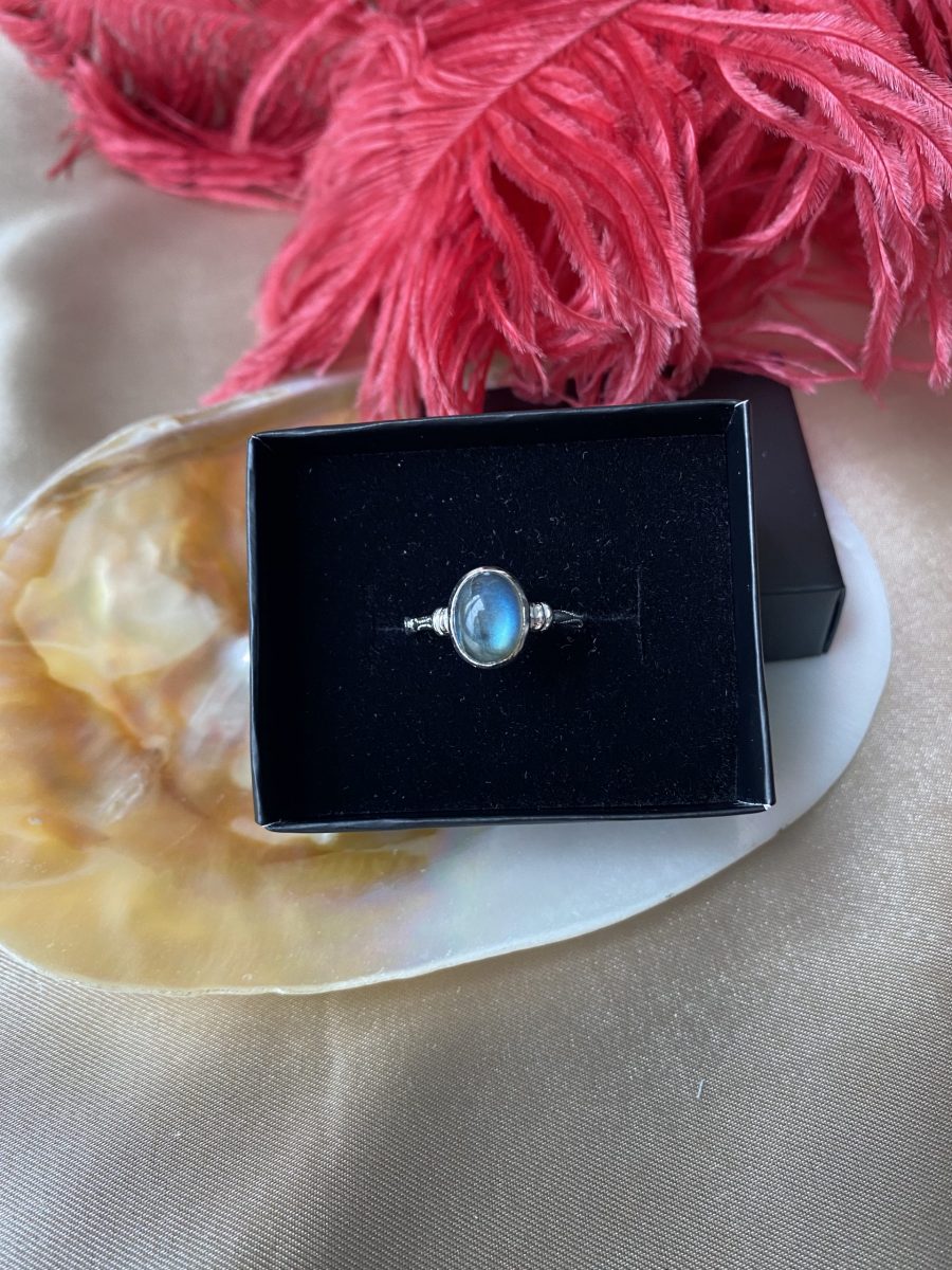 Labradorit Diana Gümüş Yüzük