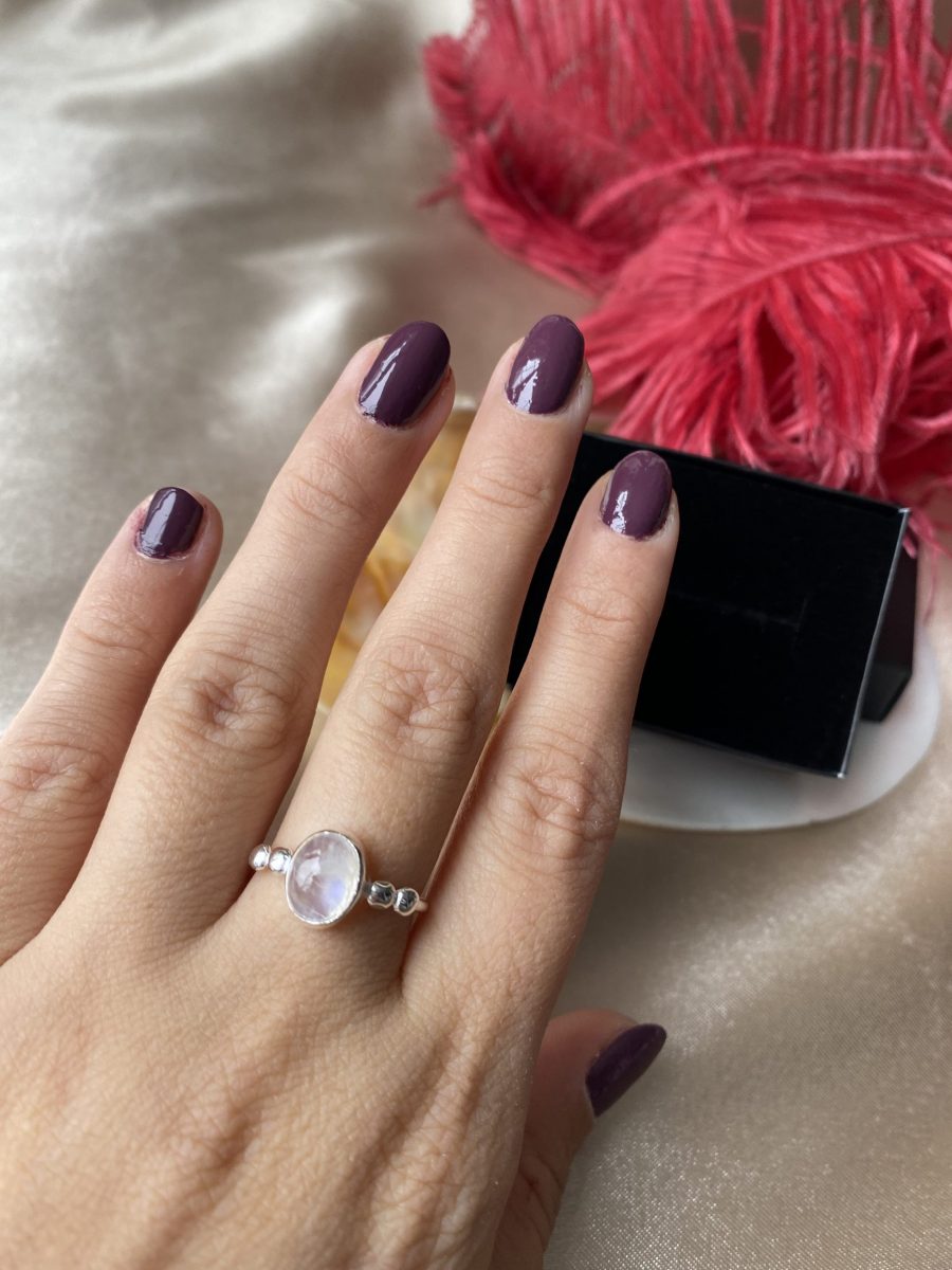 Ay Taşı Hera Gümüş Yüzük