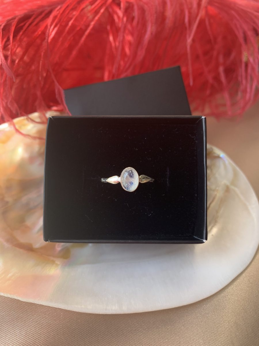 Ay Taşı Mary Gümüş Yüzük