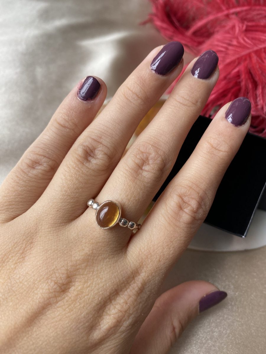 Sitrin Hera Gümüş Yüzük