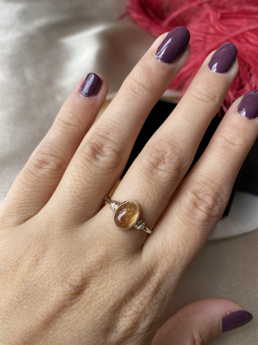 Sitrin Diana Gümüş Yüzük