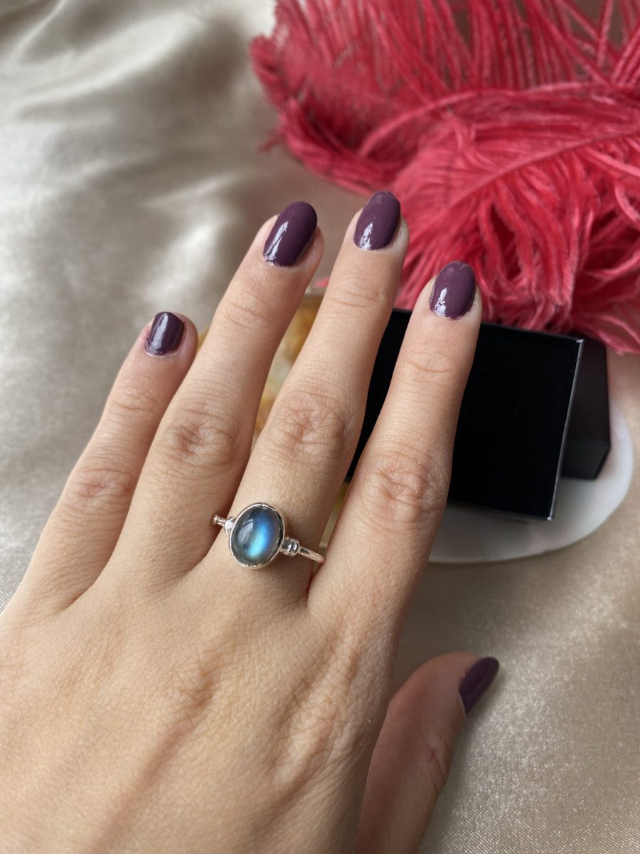 Labradorit Diana Gümüş Yüzük