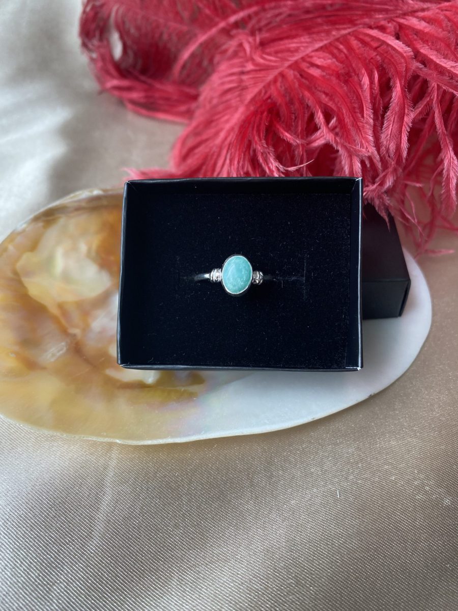 Amazonit Diana Gümüş Yüzük