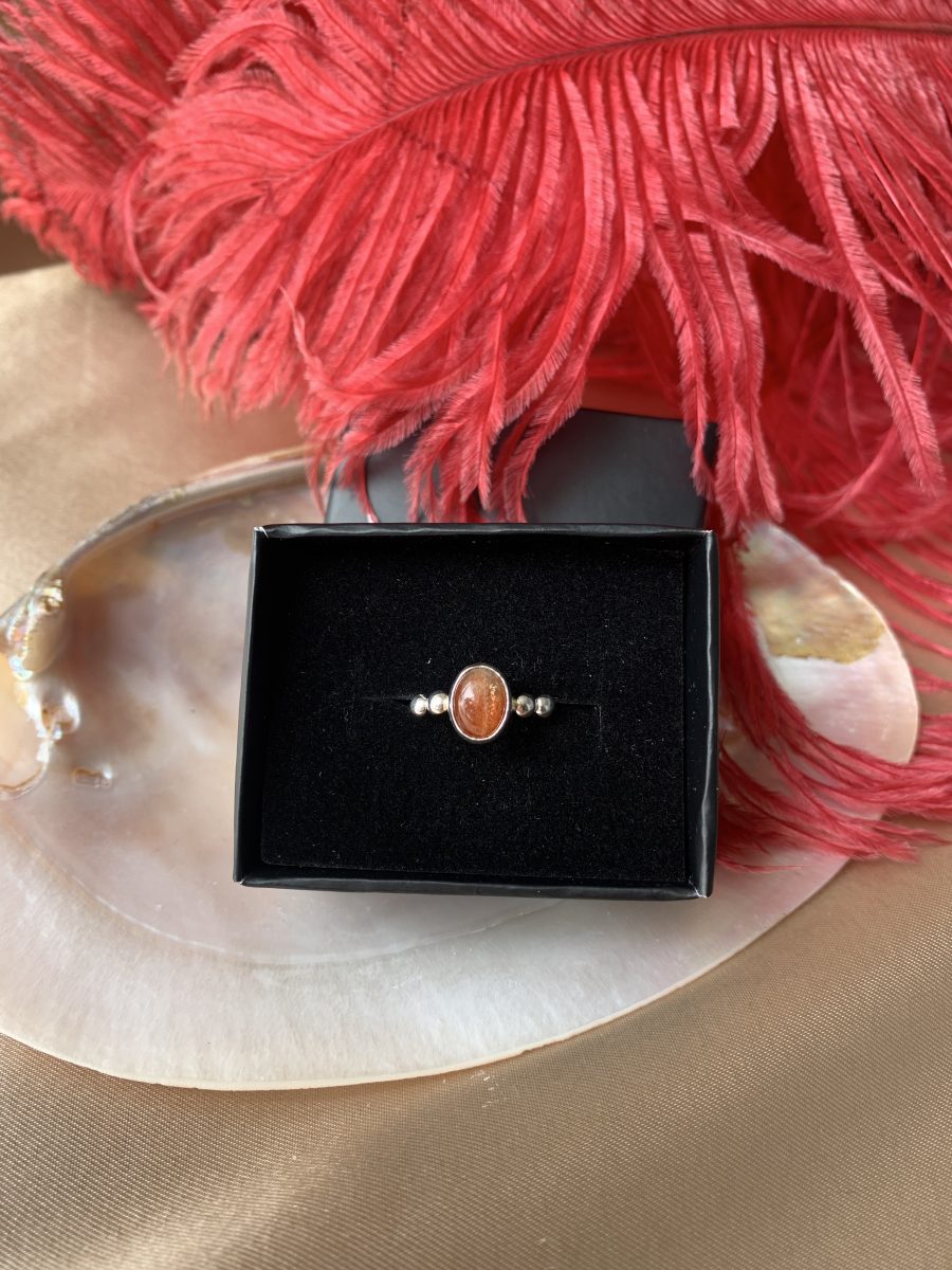 Güneş Taşı Hera Gümüş Yüzük