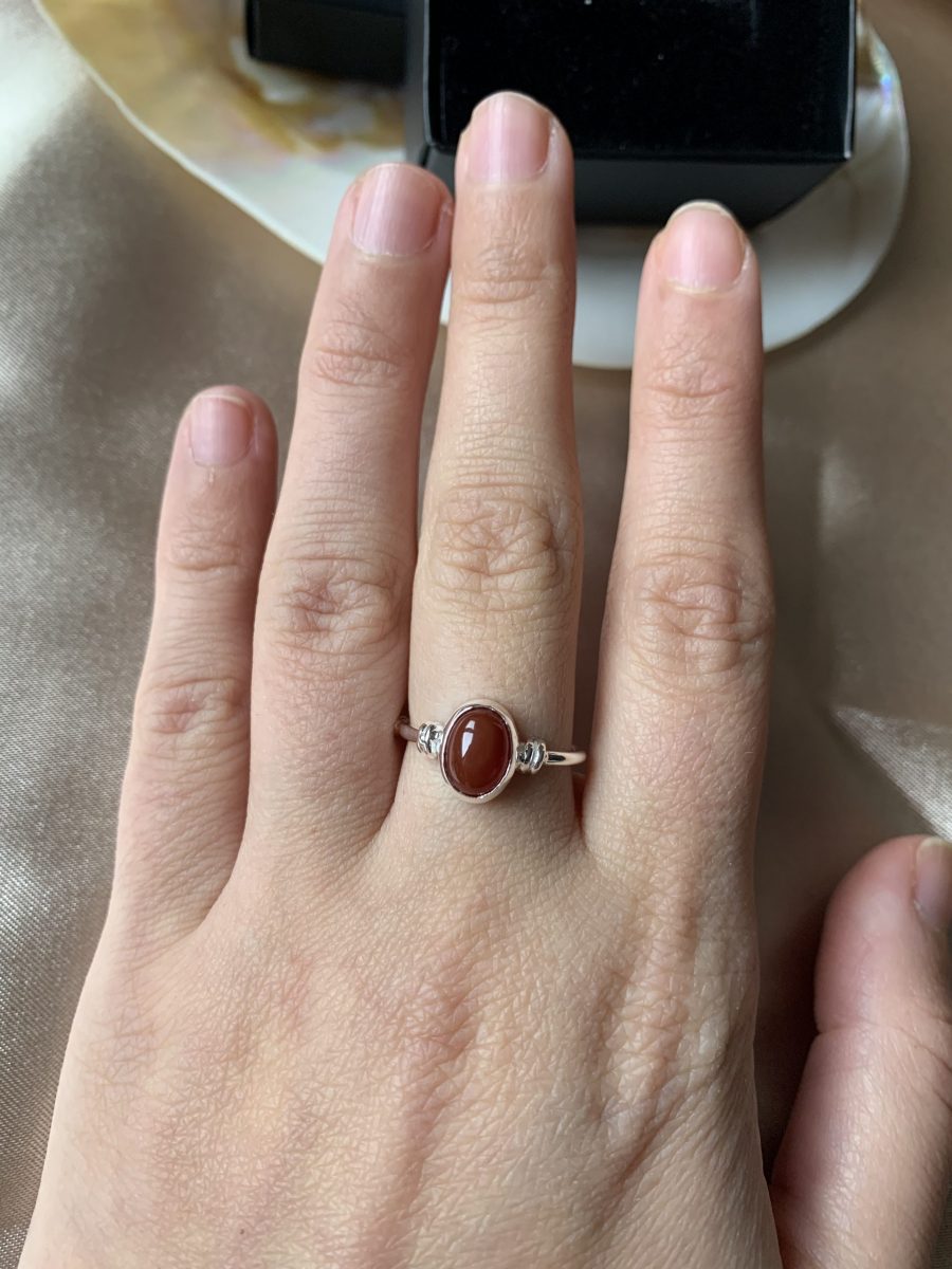 Akik Diana Gümüş Yüzük