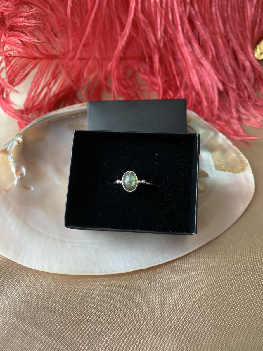 Labradorit Basic Gümüş Yüzük