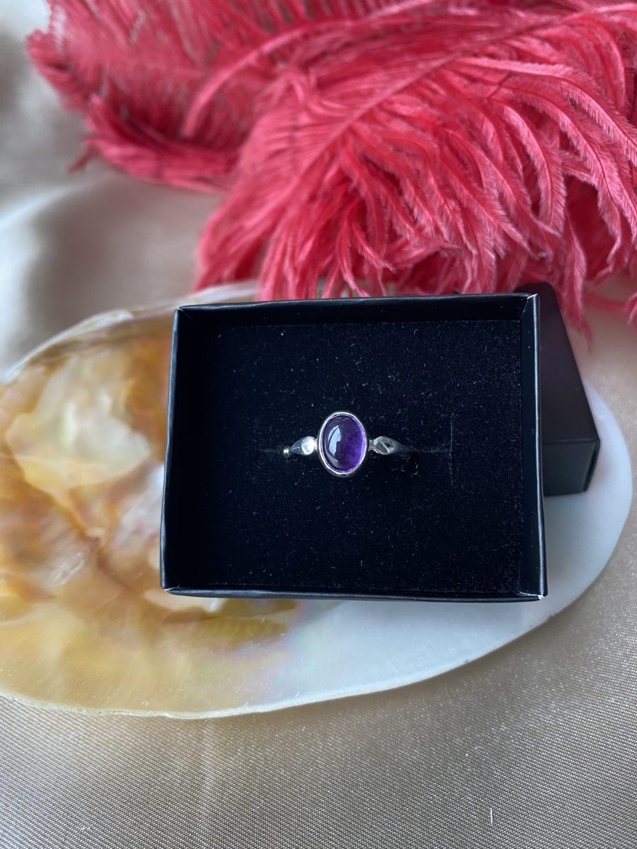 Ametist Mary Gümüş Yüzük