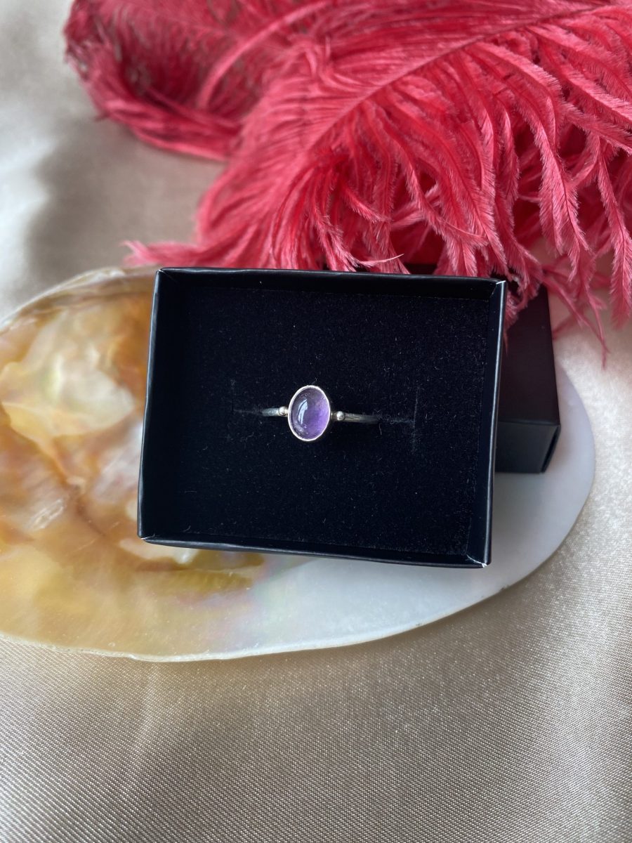 Ametist Basic Gümüş Yüzük
