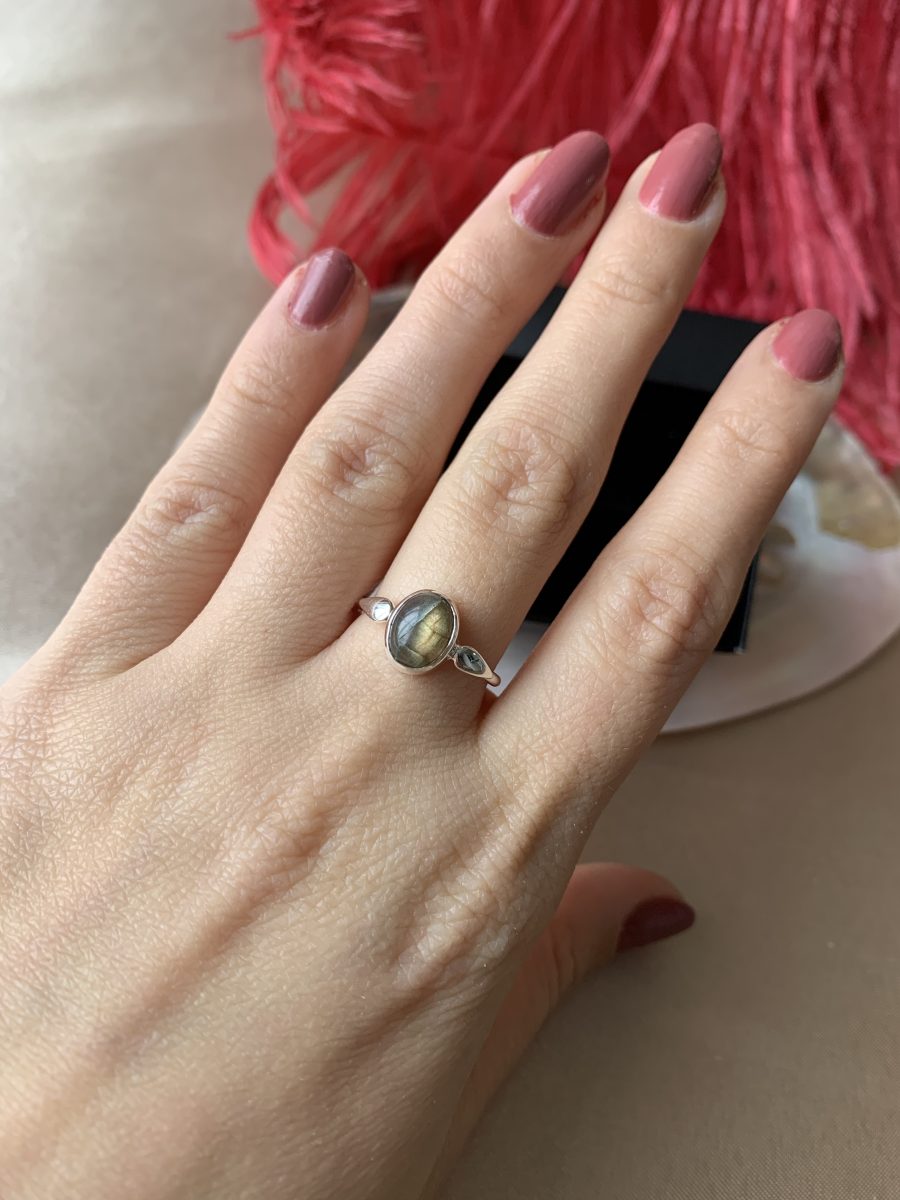 Labradorit Mary Gümüş Yüzük
