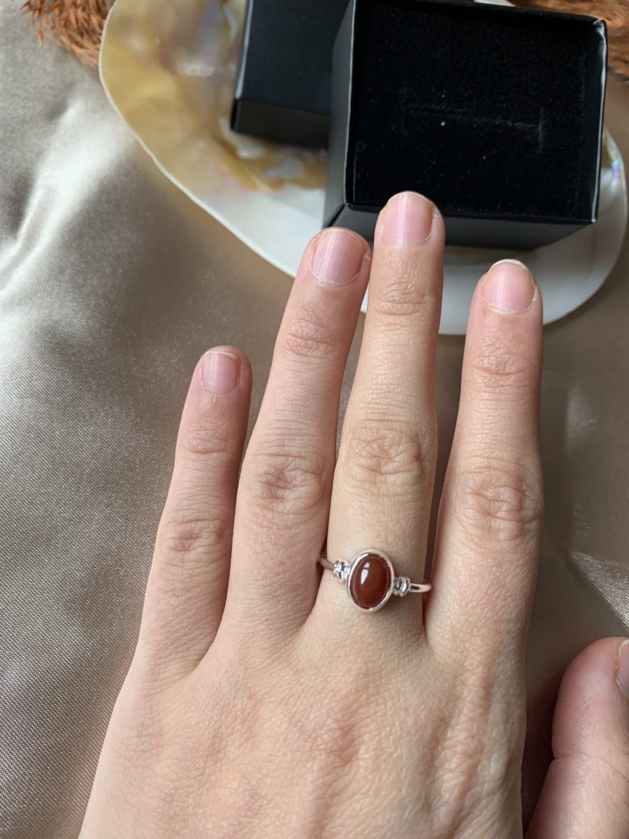 Akik Diana Gümüş Yüzük