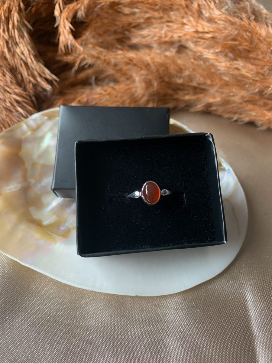 Akik Mary Gümüş Yüzük