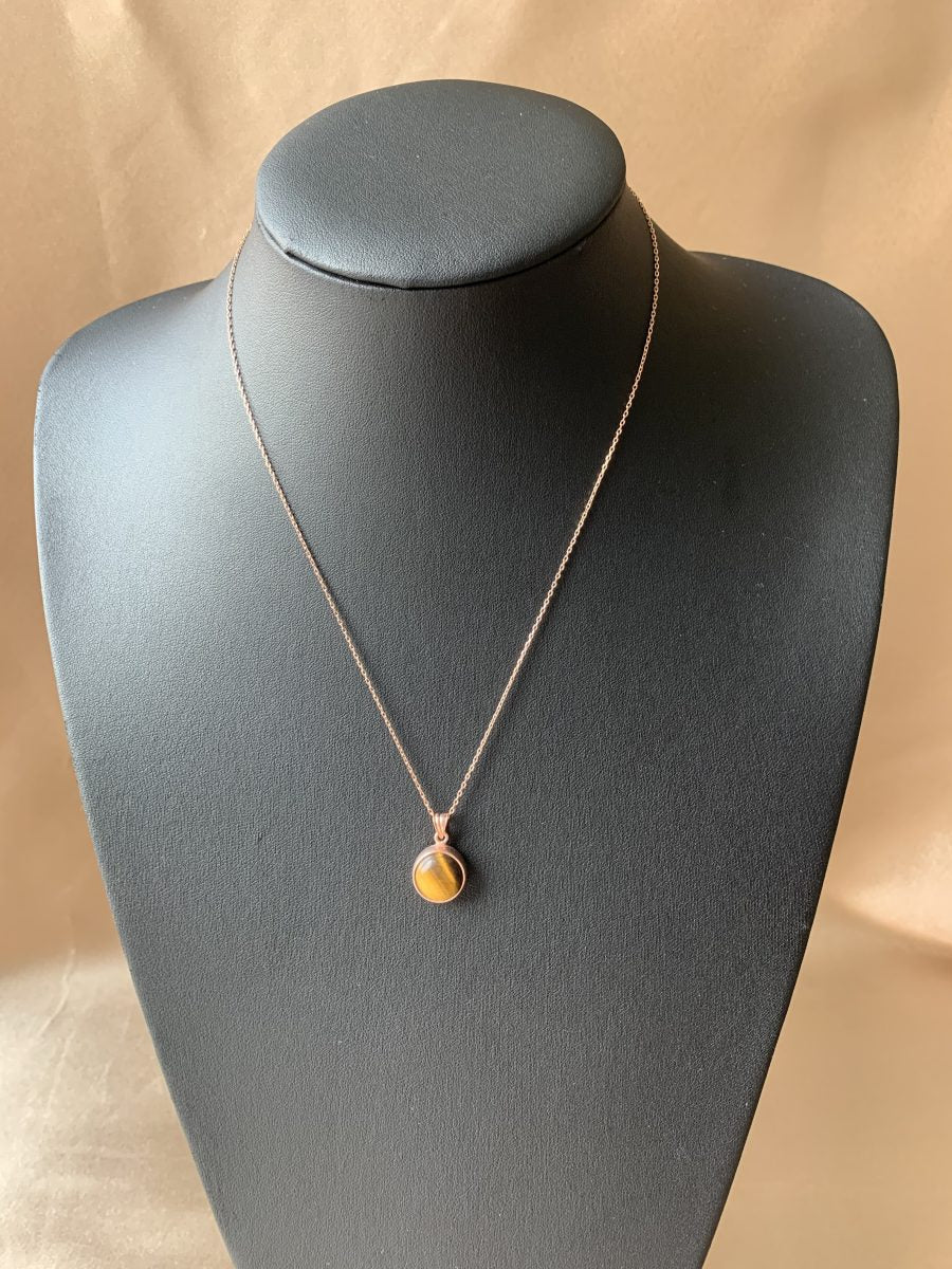 Kaplangözü Yuvarlak Rose Gold Kolye