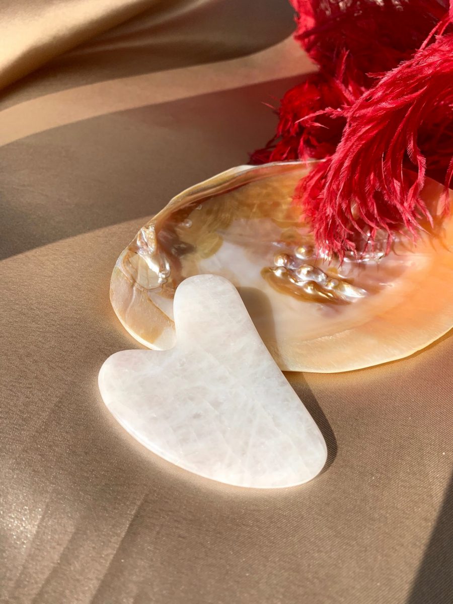 Kristal Kuvars Kalp Gua Sha