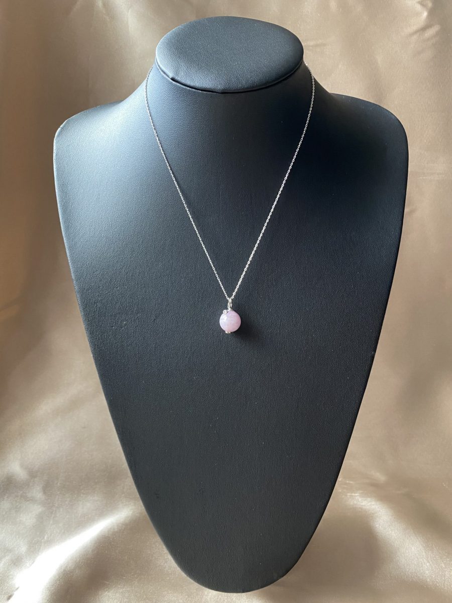 Kunzit Yuvarlak Cutie Kolye