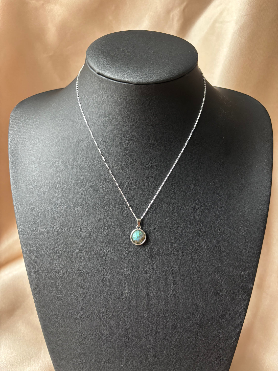 Labradorit Basic Round Sky Kolye